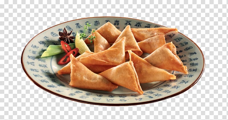 Samosa Asian cuisine Finger food Dim sum, Samosa transparent background PNG clipart