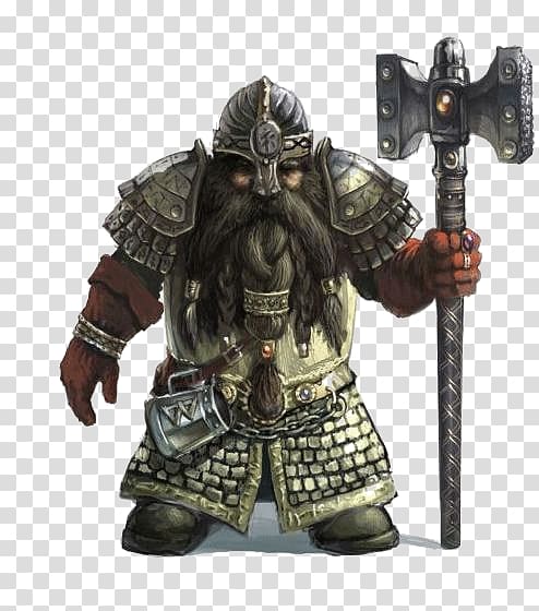 Dwarf Fantasy Goblin Elf Art, dwarf warrior transparent background PNG clipart