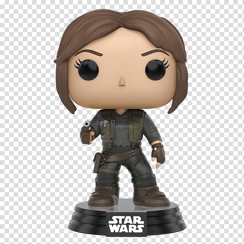 Jyn Erso Chewbacca Funko Star Wars Bobblehead, JYN ERSO transparent background PNG clipart