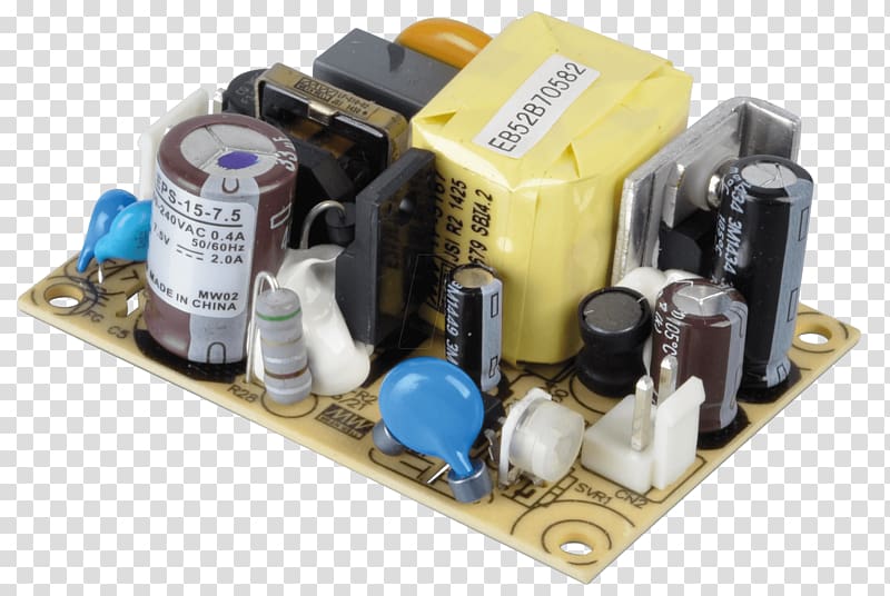 Power Converters Reichelt electronics GmbH & Co. KG MEAN WELL Enterprises Co., Ltd. Electronic component, host power supply transparent background PNG clipart