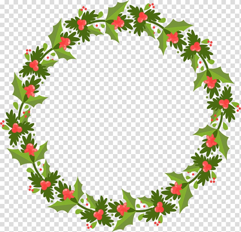 Scalable Graphics Christmas, green garland transparent background PNG clipart
