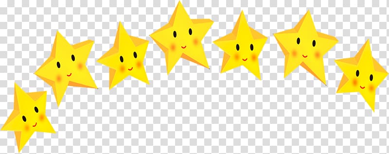 Yellow Star , Yellow smiley face Little Star transparent background PNG clipart