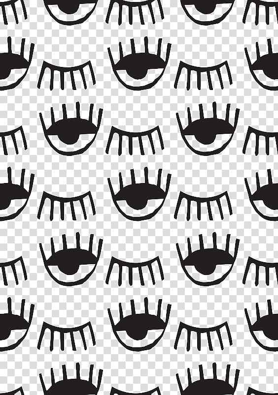 Eye pattern Pattern, Black Eyes transparent background PNG clipart