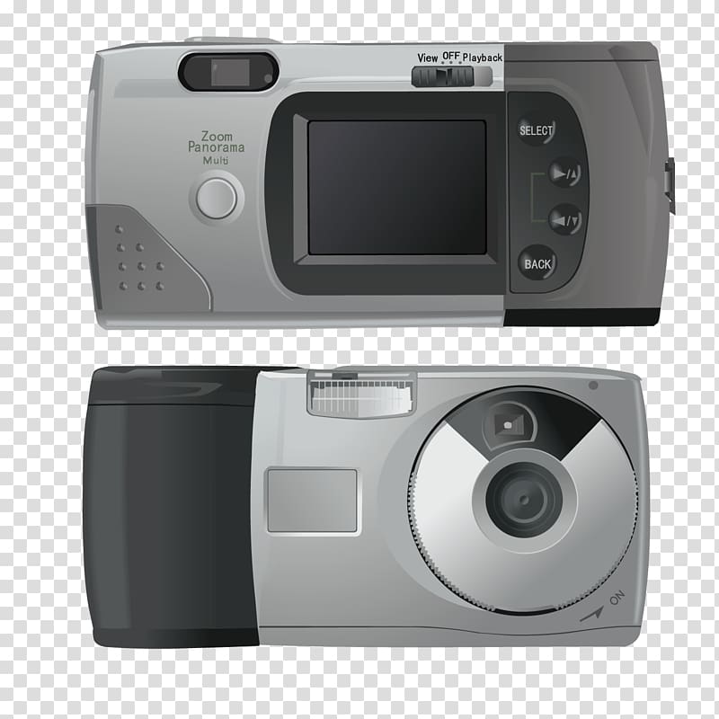 Digital camera , black camera transparent background PNG clipart