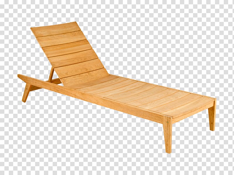 Deckchair Garden furniture Wood Teak Bench, sun lounger transparent background PNG clipart