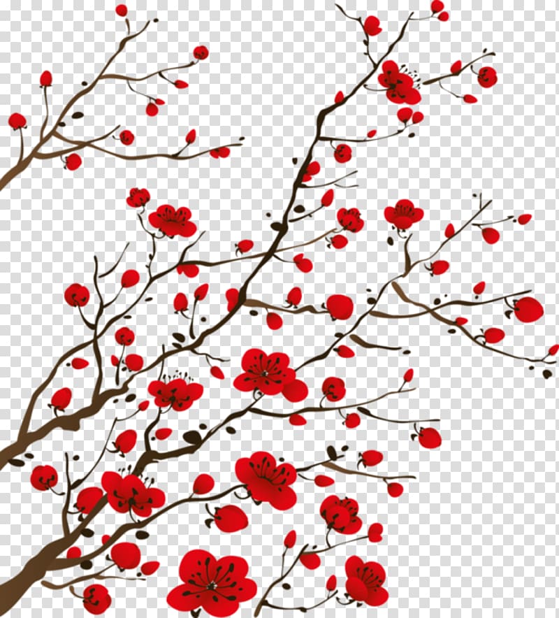 Flower Bedroom Wall decal , chinese painting transparent background PNG clipart