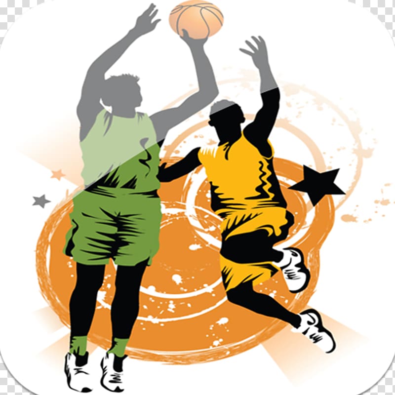 Basketball Slam dunk , yellow ball goalkeeper transparent background PNG clipart