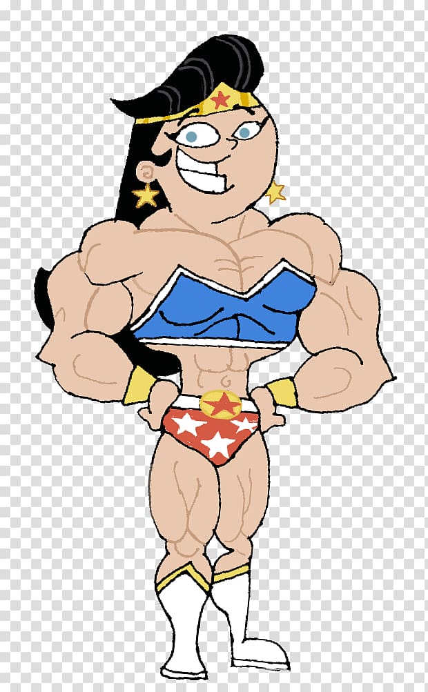 Muscle Trixie Tang Timmy Turner Tootie Superhero, muscle growth transparent background PNG clipart