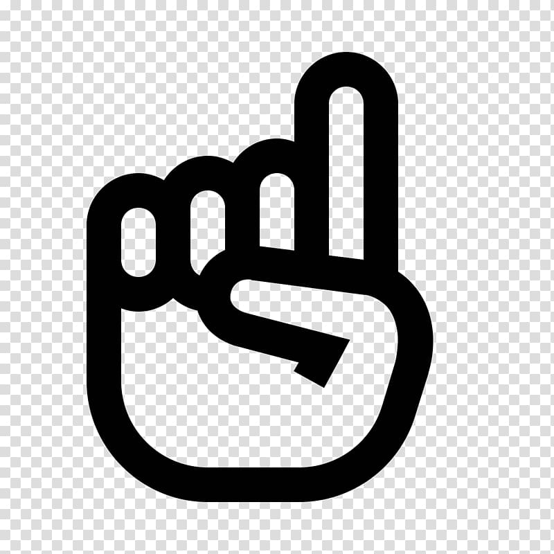 Index finger Computer Icons Middle finger Foam hand, symbol transparent background PNG clipart