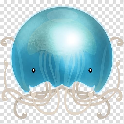 blue and white jellyfish illustration, turquoise fish aqua marine mammal, Jelly transparent background PNG clipart