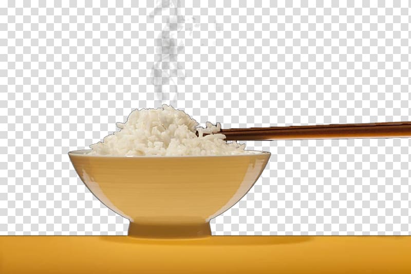 Rice cake Cooked rice Yellow, Yellow rice bowl transparent background PNG clipart