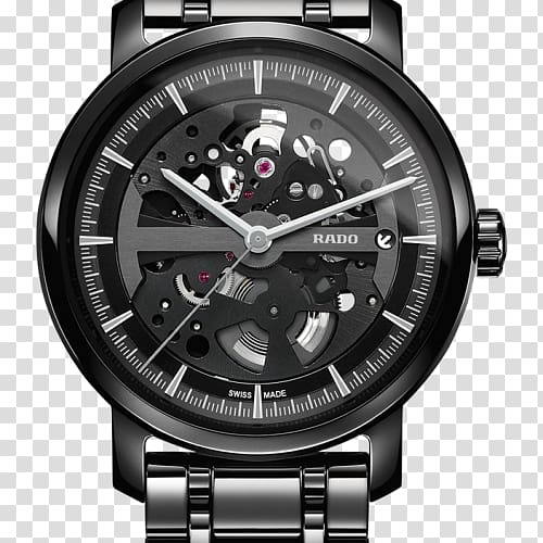 Rado Centrix Automatic watch Rado Diamaster R14078103, messi 10 10 cleats limeted edition transparent background PNG clipart