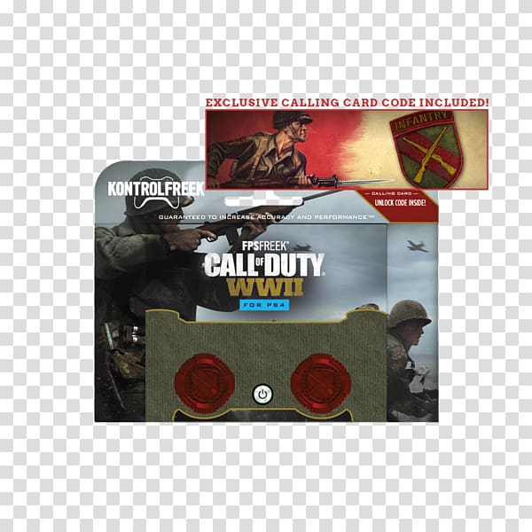 Kontrol Freek Gaming Thumb Stick Call of Duty: WWII PS4 Exclusive Calling Card Call of Duty: Zombies Video Games PlayStation 4, coach jacket outlines transparent background PNG clipart