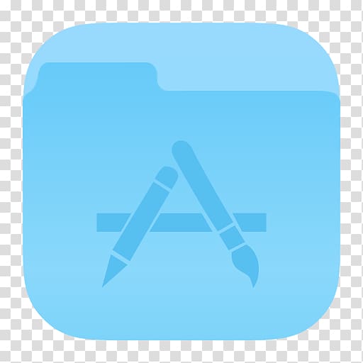blue turquoise angle sky aqua, Folder Apps transparent background PNG clipart