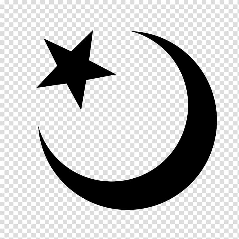 Turkey flag illustration, Star and crescent Islam Symbol, Islam transparent background PNG clipart