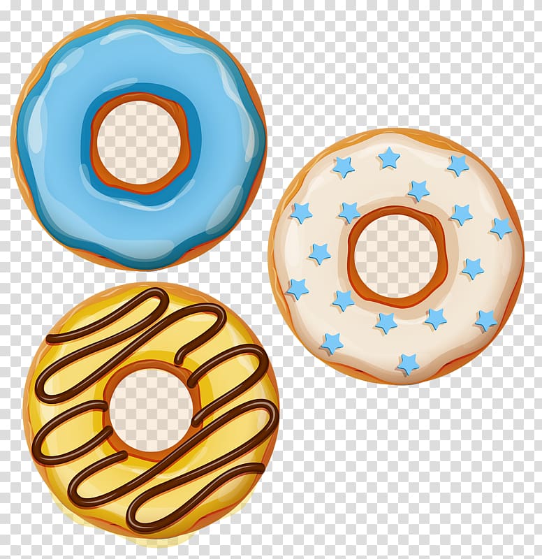 Doughnut Dessert, Cartoon donut transparent background PNG clipart