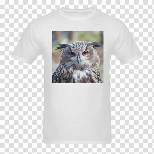 Eurasian eagle-owl T-shirt Great Horned Owl Indian eagle-owl, owl transparent background PNG clipart
