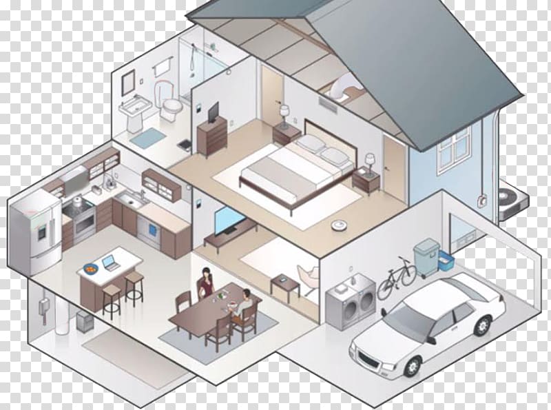 House Isometric projection Building Cutaway drawing, house transparent background PNG clipart