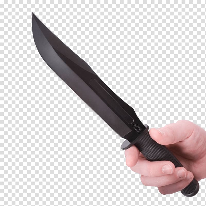 black steel knife, Hand Holding Knife transparent background PNG clipart
