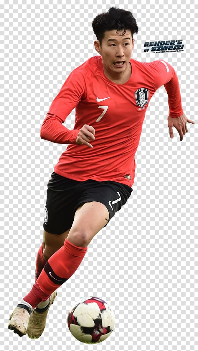 Son Heung-min South Korea national football team 2018 World Cup, football transparent background PNG clipart
