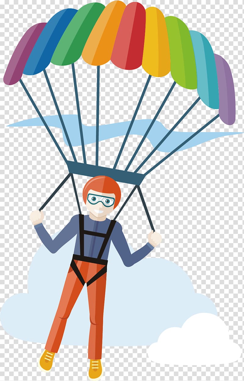 Parachute Parachuting skydiver Poster, Sport parachute transparent background PNG clipart