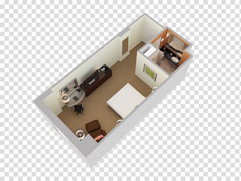 3D floor plan Room House Hotel, house transparent background PNG clipart