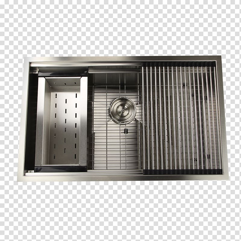 Sink Nantucket Stainless steel Drain Brushed metal, sink transparent background PNG clipart
