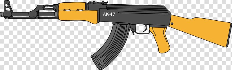 AK-47 Assault rifle Weapon Firearm, ak 47 transparent background PNG clipart