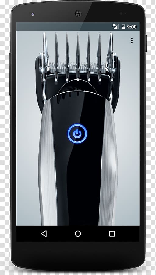 Smartphone Shaver Prank Electric shaver Just For Fun, Hair trimmer transparent background PNG clipart