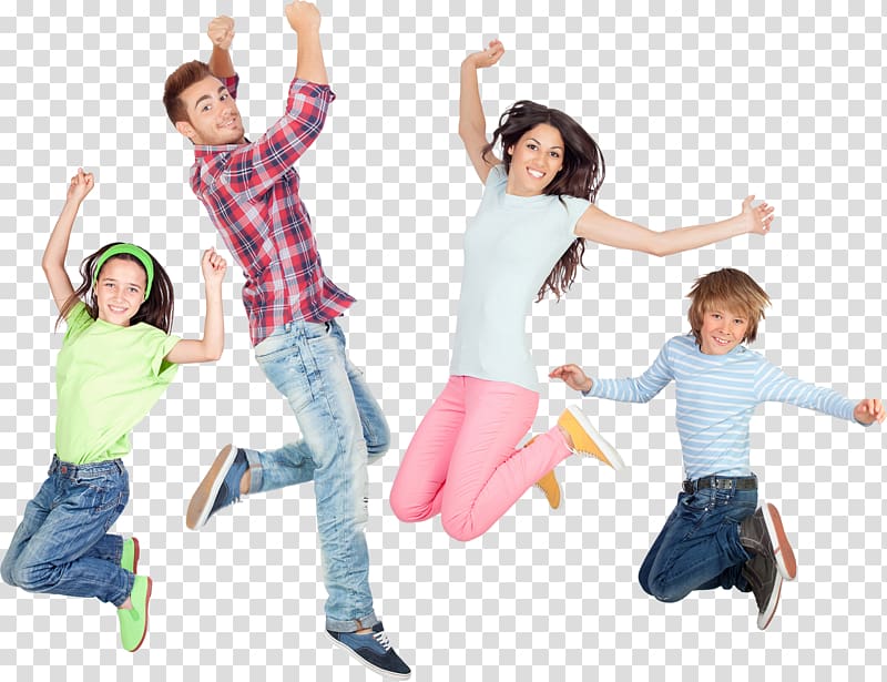 Happiness Family Jumping Child, Family transparent background PNG clipart