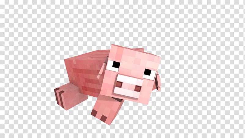 Minecraft YouTube Sticker Pig, Minecraft pig transparent background PNG clipart