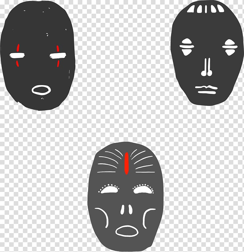 Traditional African masks, mask transparent background PNG clipart