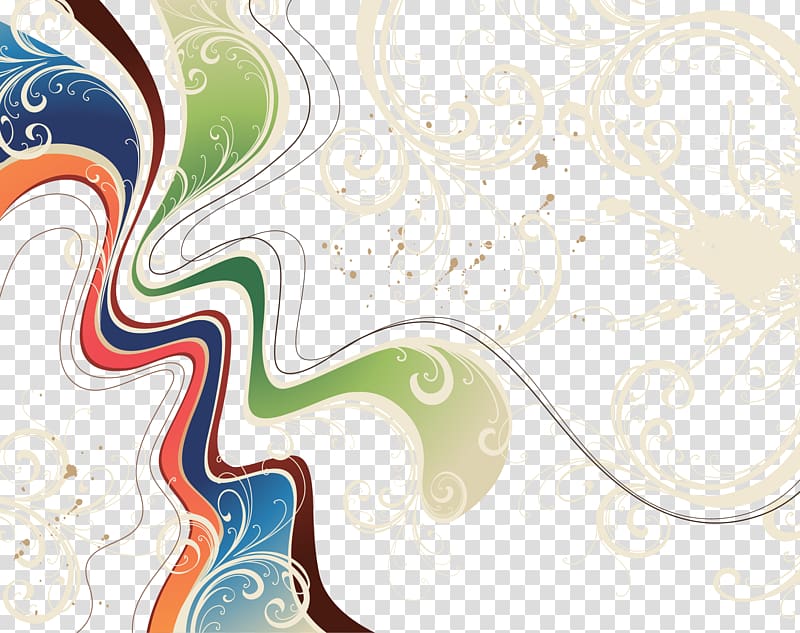 Euclidean , Floral vortex wave background transparent background PNG clipart