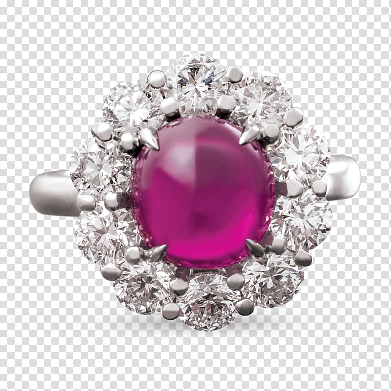 Ruby Engagement ring Gemstone Jewellery, watercolor stars transparent background PNG clipart