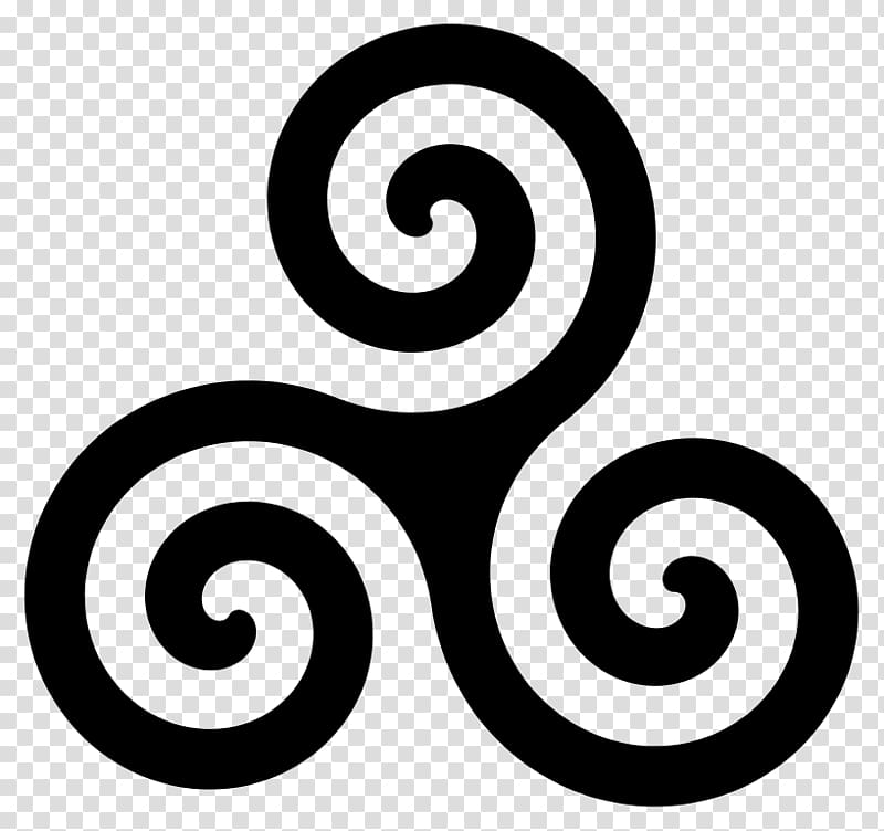 Archimedean spiral Triskelion Symbol Celts, symbol transparent background PNG clipart