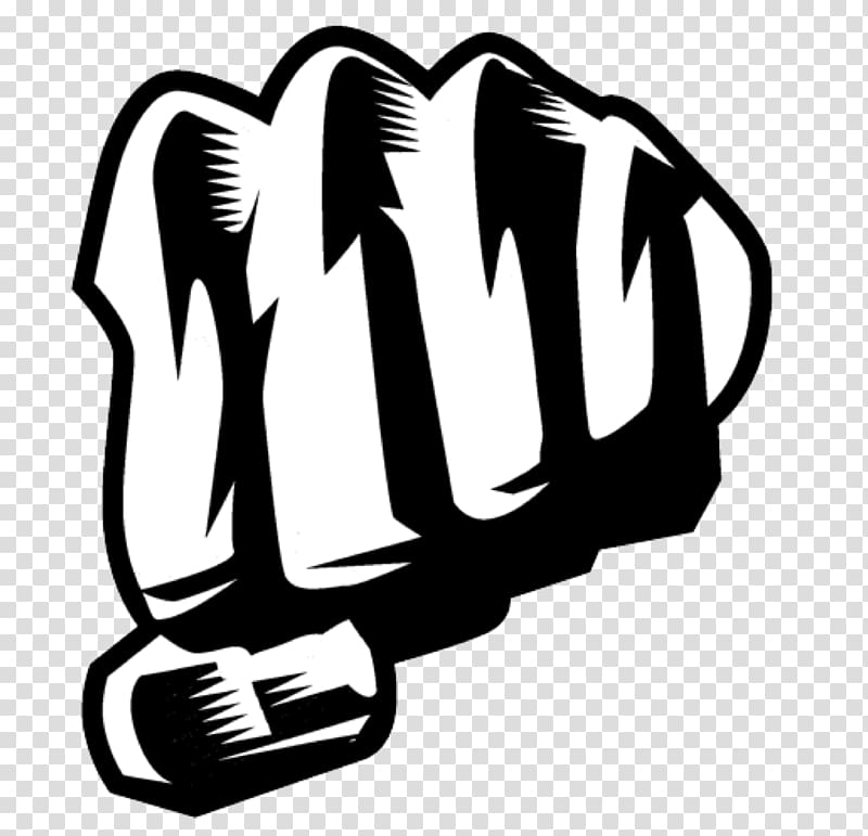 Raised fist Sticker Logo , authoritative transparent background PNG clipart