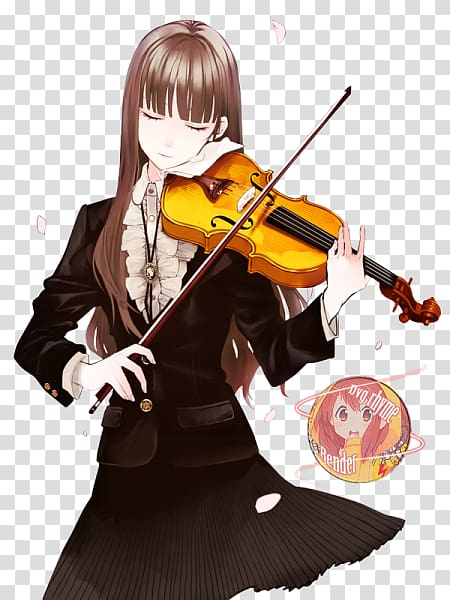 Violin technique Anime Drawing , violin transparent background PNG clipart