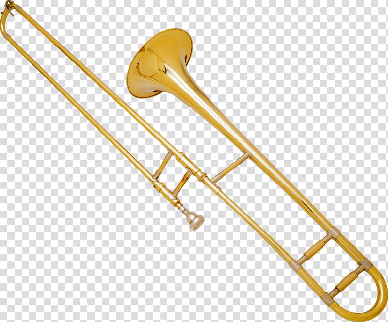 Musical Instruments Brass Instruments Trombone Cornet Trumpet, trombone transparent background PNG clipart