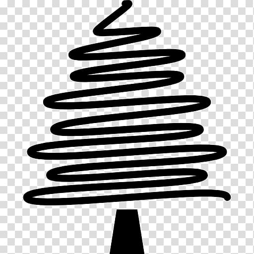 Christmas tree Drawing Line art, irregular lines transparent background PNG clipart