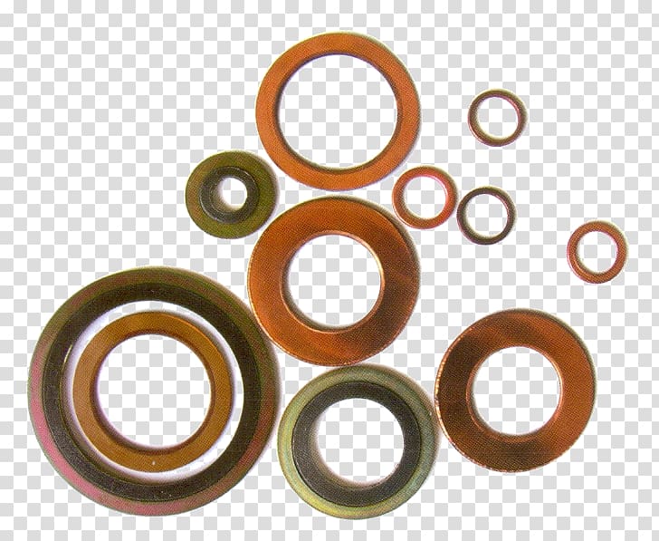 Metal Gasket Steel Copper Washer, Brass transparent background PNG clipart