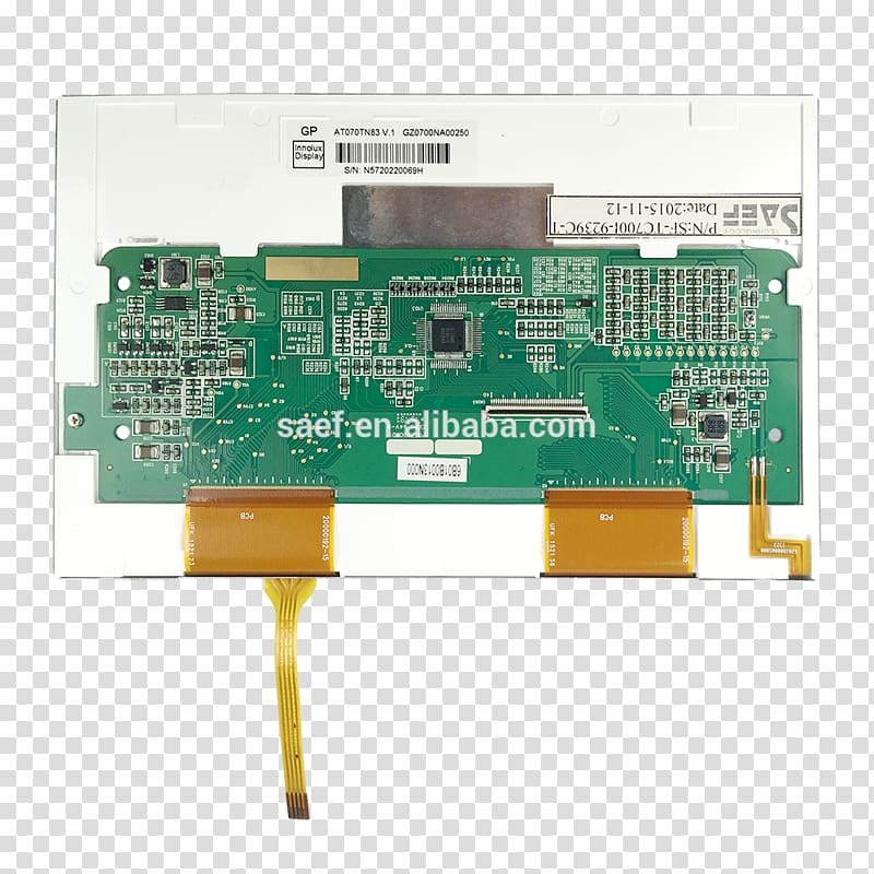 TV Tuner Cards & Adapters Laptop Thin-film-transistor liquid-crystal display Microcontroller, printed circuit board transparent background PNG clipart