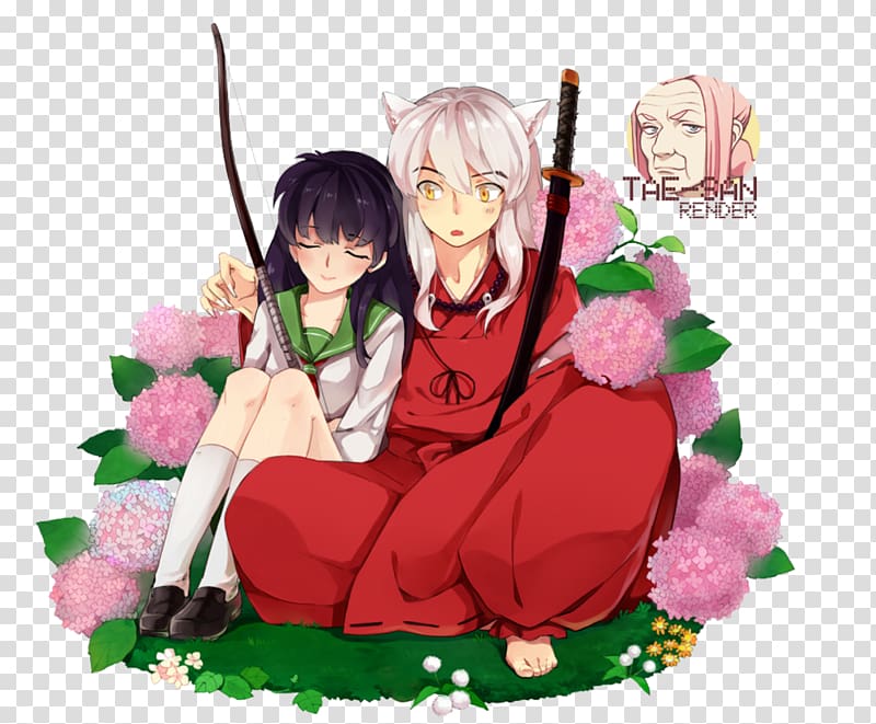 Inuyasha Kagome Higurashi Shippo Naraku Anime, inuyasha transparent background PNG clipart