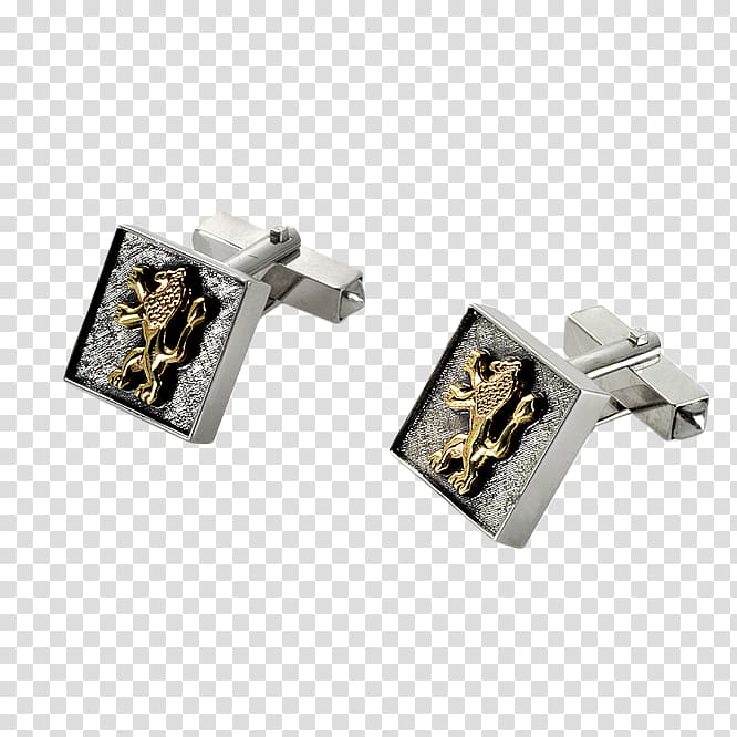 Cufflink Jewellery Lion Silver Kingdom of Judah, Lion of Judah transparent background PNG clipart