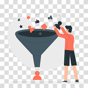 illustration, Filter, process, job, organizer, selection, classify, distribution, classification, choice, funnel, sort transparent background PNG clipart thumbnail