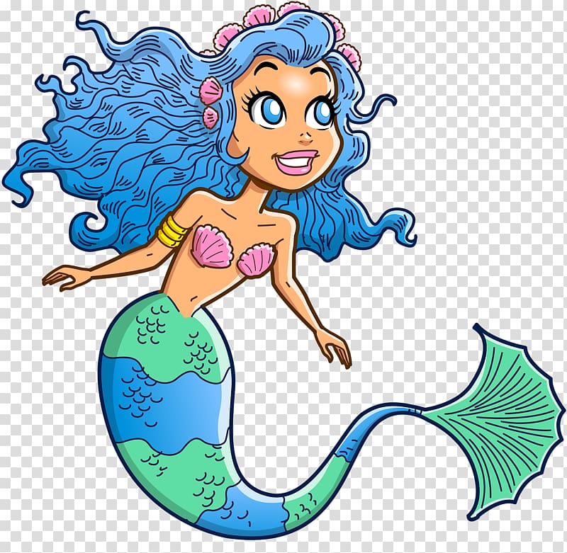 Mermaid Drawing , Cartoon mermaid transparent background PNG clipart