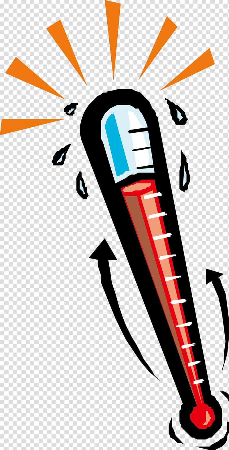 thermometer illustration, Thermometer explosion transparent background PNG clipart