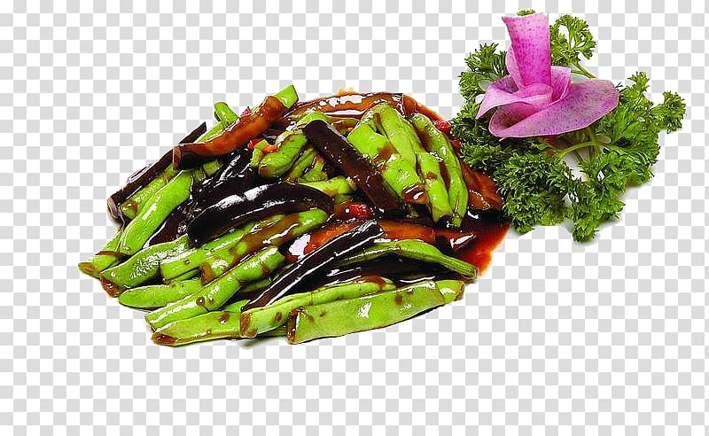 Zakuski Vegetarian cuisine Common Bean, Eggplant beans transparent background PNG clipart