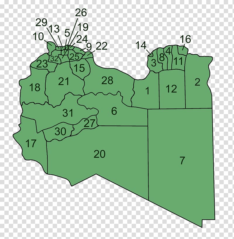 Jabal al Akhdar Districts of Libya Tripoli Ajdabiya Map, map transparent background PNG clipart