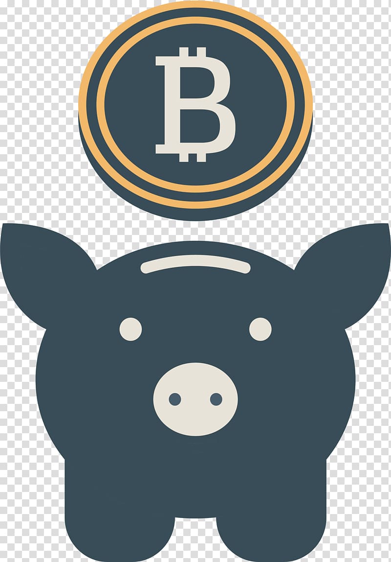 Domestic pig , Deep blue piggy bank transparent background PNG clipart