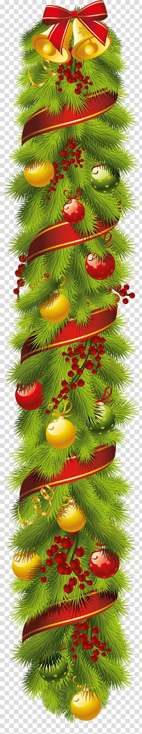 Christmas ornament Garland , garland transparent background PNG clipart